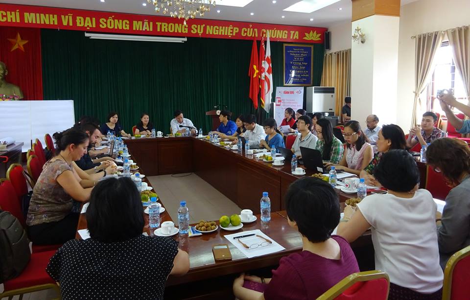 Buổi họp được tổ chức tại TW Hội chữ thập đỏ Việt Nam